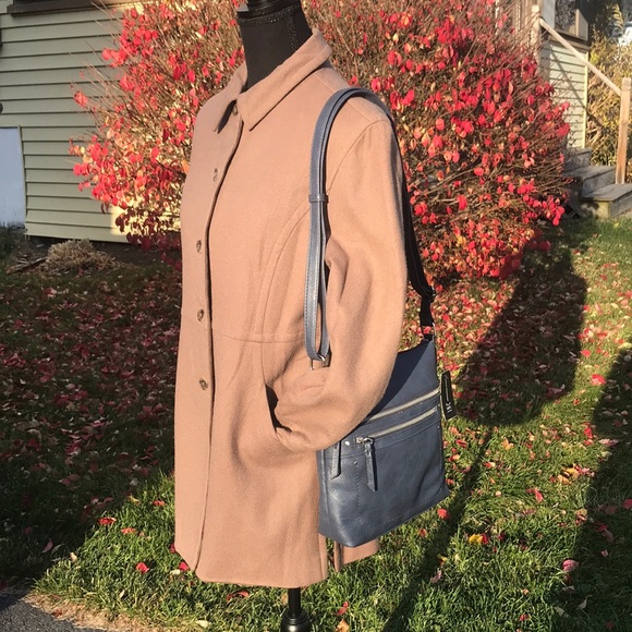 MOTO STYLE CROSSBODY BAG *NEW! *NWT *INC *MACY’S *NAVY & SILVER *BOHO *VERSATILE - Picture 6 of 17